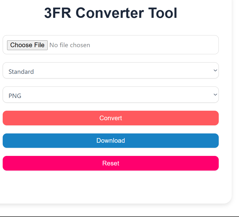 3FR Converter Tool