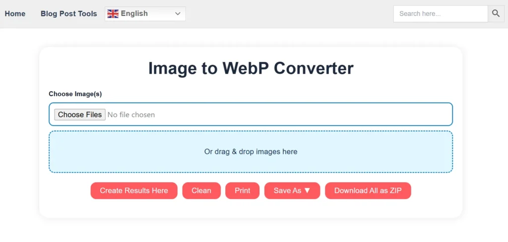 Image to WebP Converter